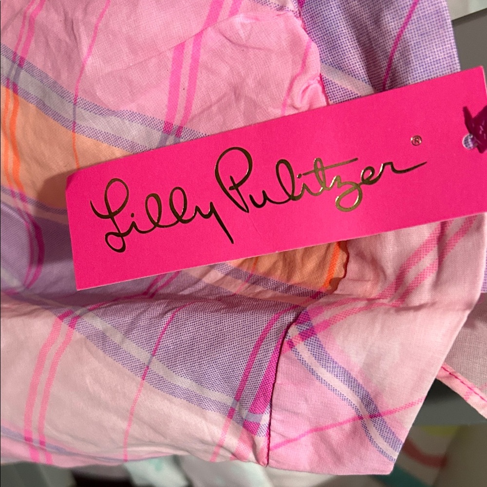 Lilly Pulitzer Pink and Purple Plaid Garment